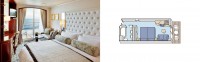 Deluxe Stateroom με Βεράντα (ΑΑ, Α, Β & P)