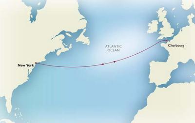 Westbound Transatlantic Crossing from Cherbourg (2013) 