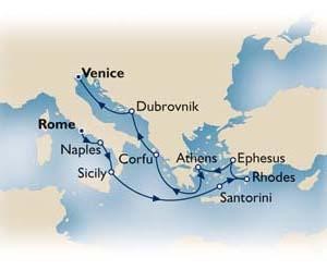 Greek Isles & Mediterranean Treasures (*Cun2013)